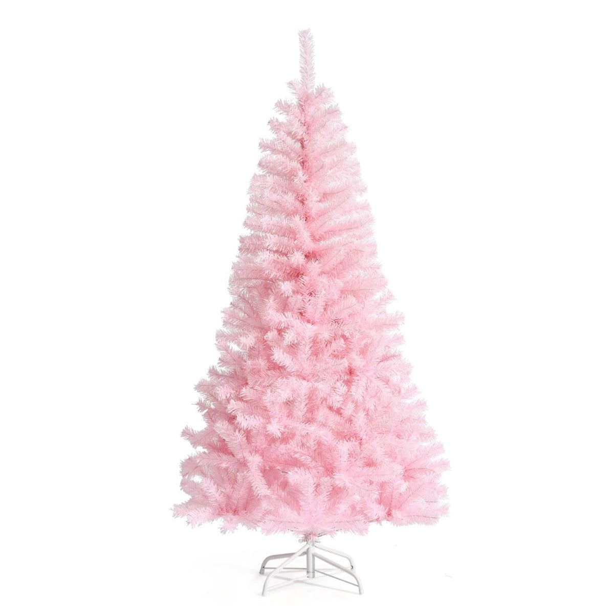 Artificial Pink Christmas Tree 180 cm, Metal Stand