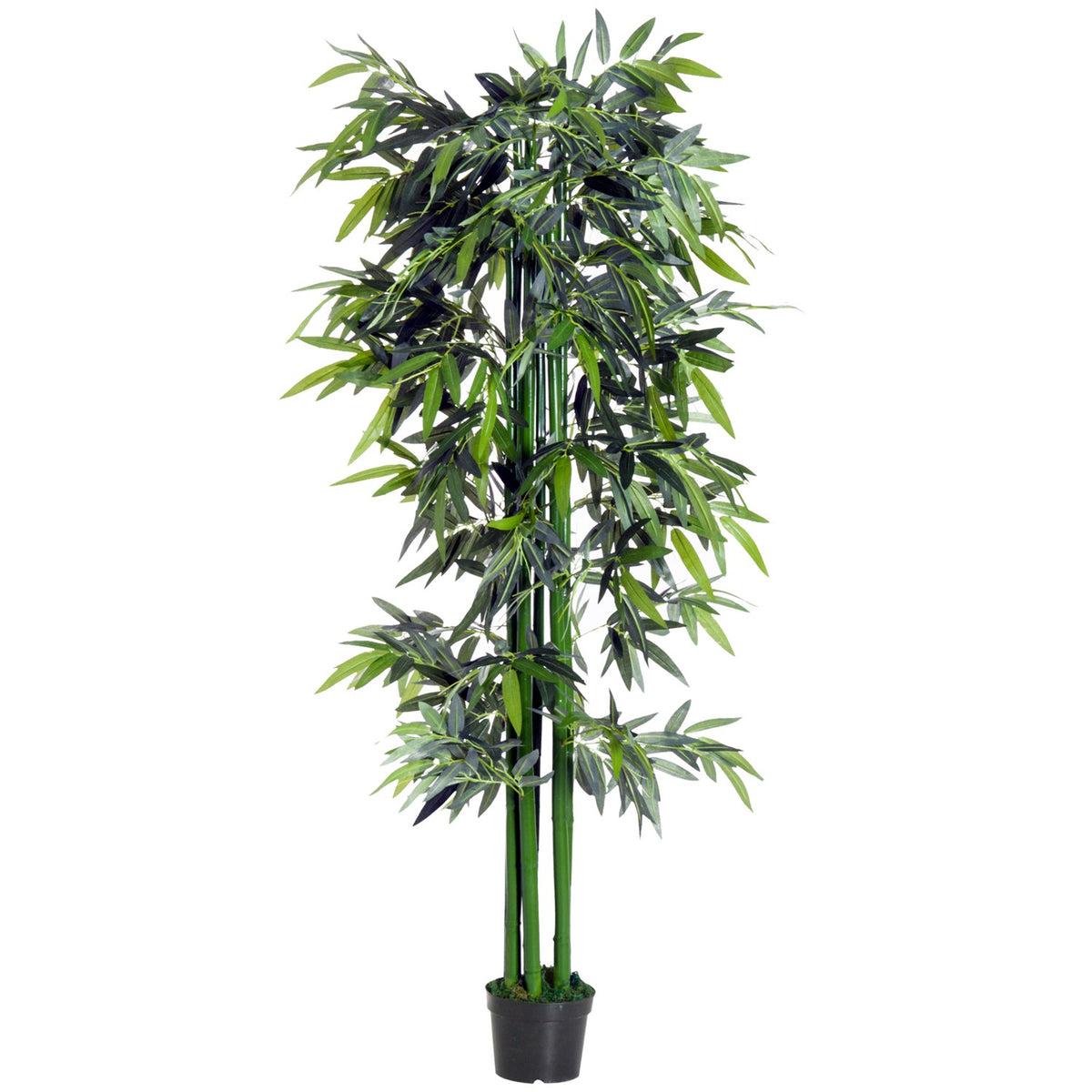 Artificial Plant 180Cm Artificial Bamboo Tree With Planter, Deceptively Real Houseplant, Green