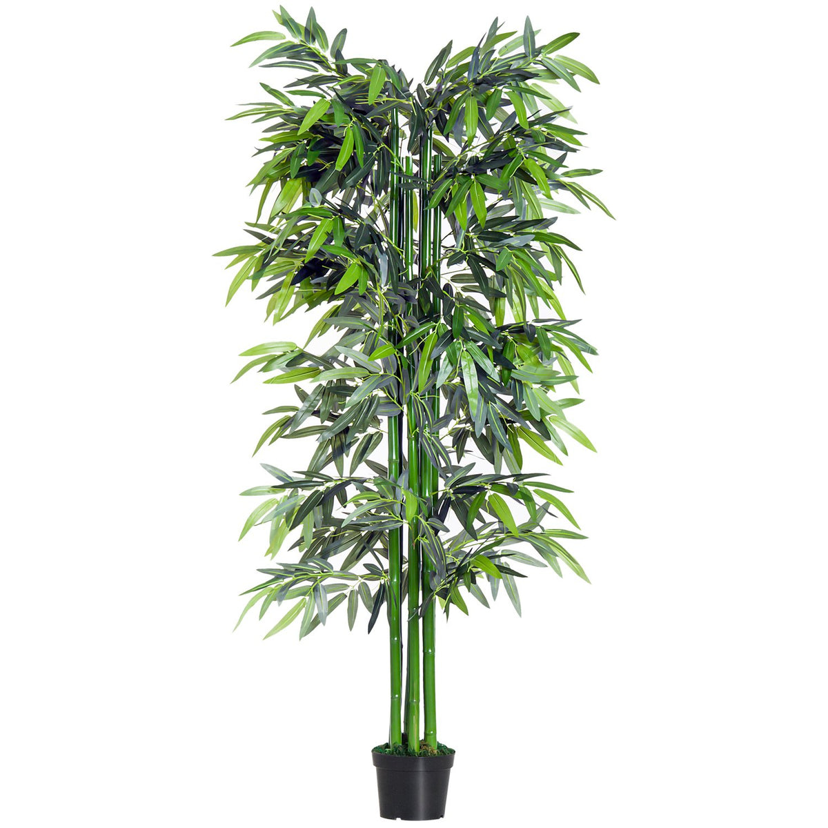 Artificial Plant 180Cm Artificial Bamboo Tree With Planter, Deceptively Real Houseplant, Green