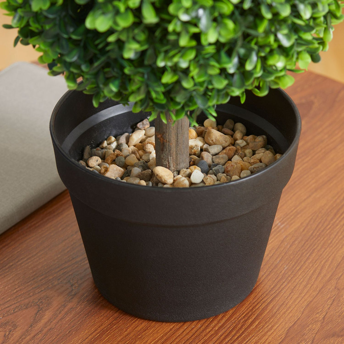 Artificial Plants, Set Of 2 Boxwood, 60Cm Artificial Plant With Double Ball, Uv Resistant Houseplant, Green