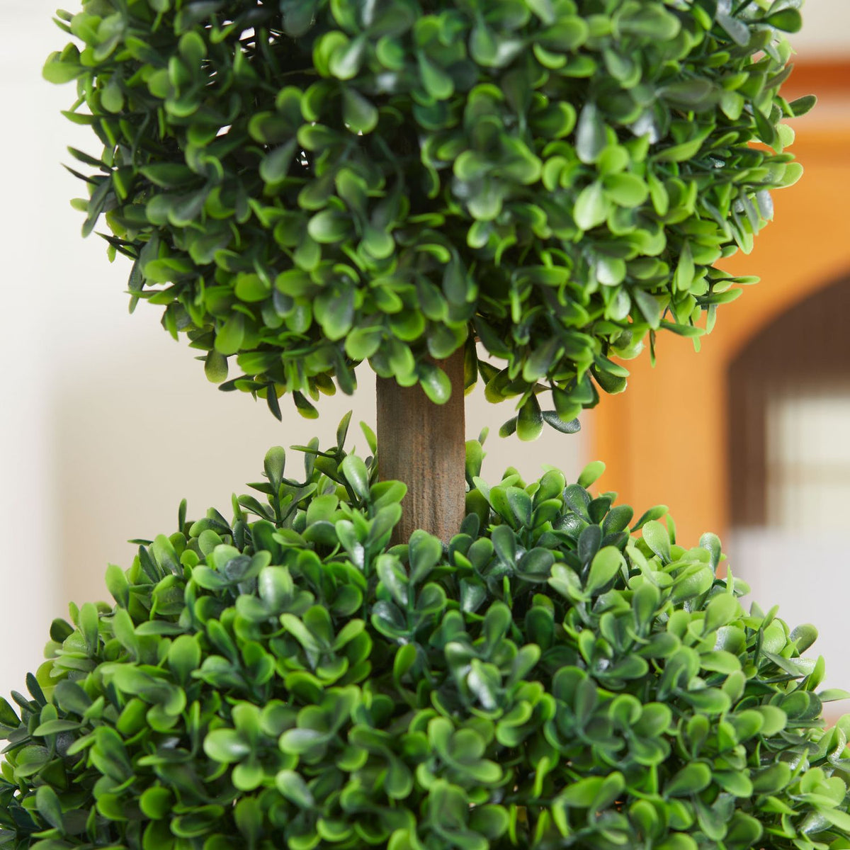 Artificial Plants, Set Of 2 Boxwood, 60Cm Artificial Plant With Double Ball, Uv Resistant Houseplant, Green