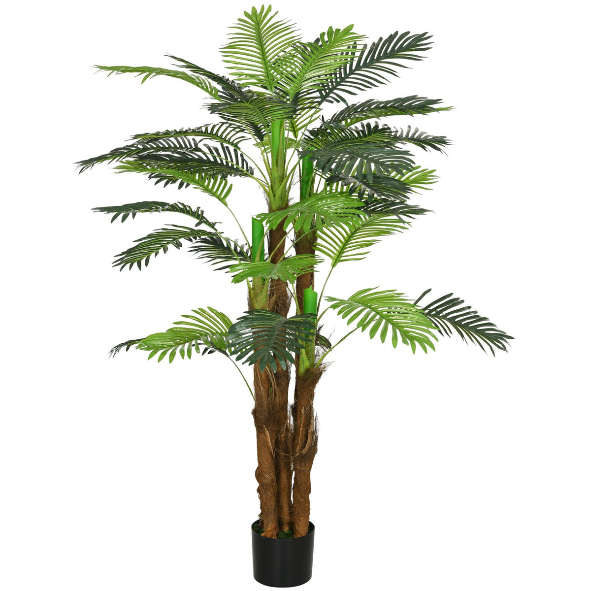 Artificial plants, artificial palm tree, 160 cm artificial plant with 36 branches, houseplant, artificial tree, plant decoration for indoor, outdoor, green