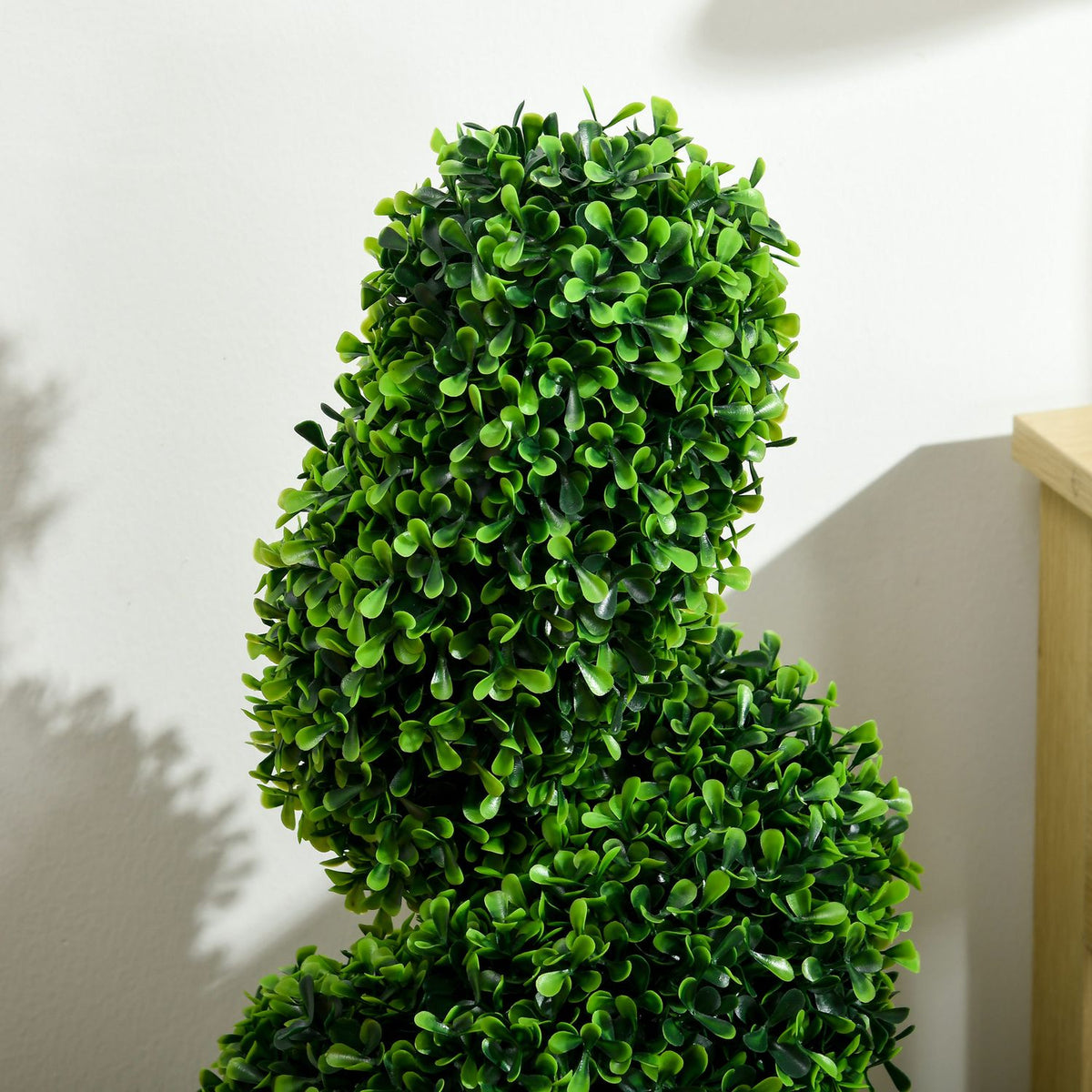 Artificial plants set of 2, UV-resistant artificial plant in flower pot, 90 cm houseplant boxwood for indoor, outdoor