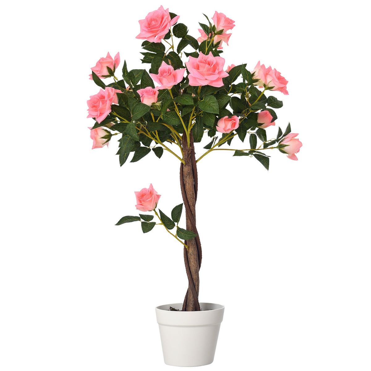 Artificial tree, artificial plant in cement pot, artificial plant