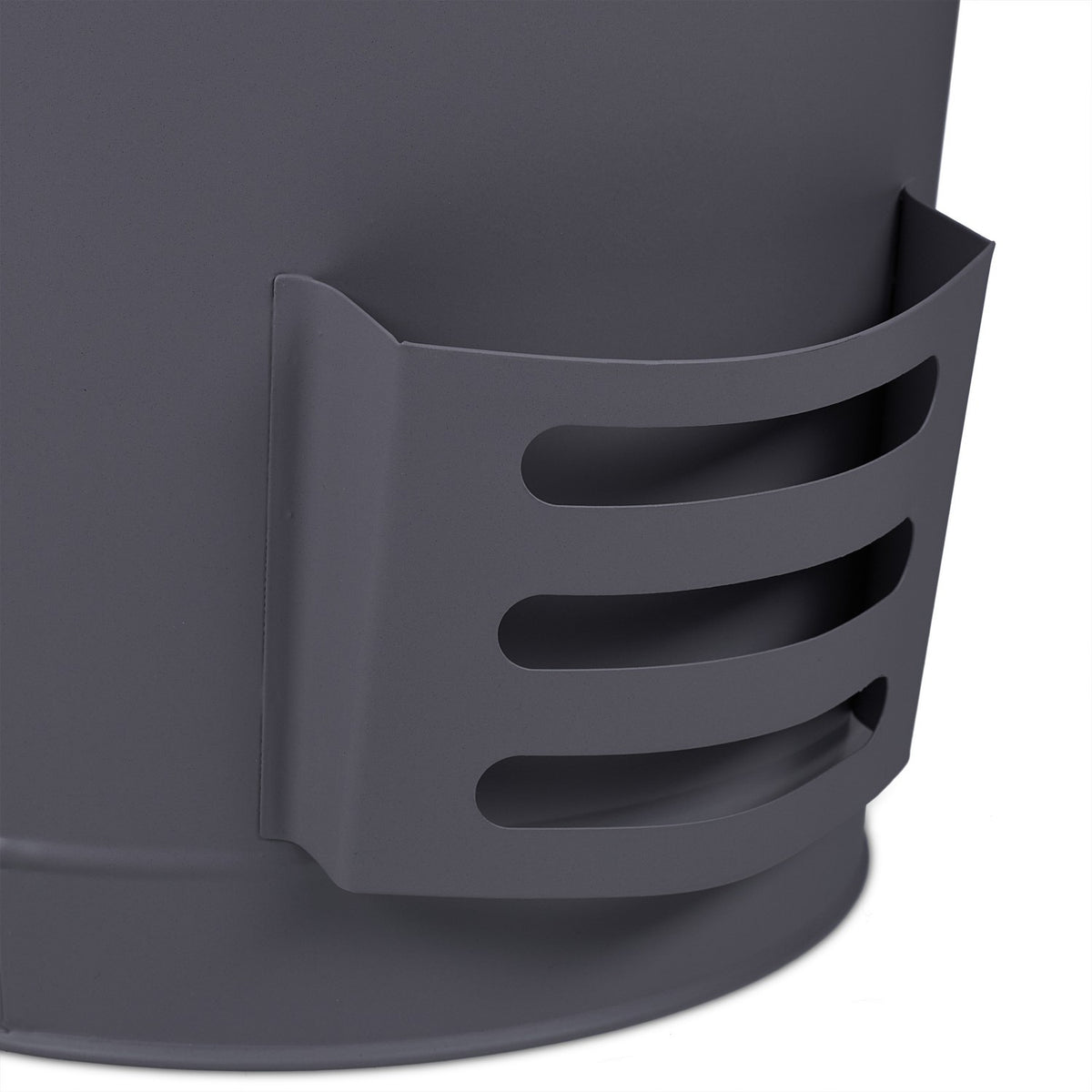Ash bucket with lid and ash shovel