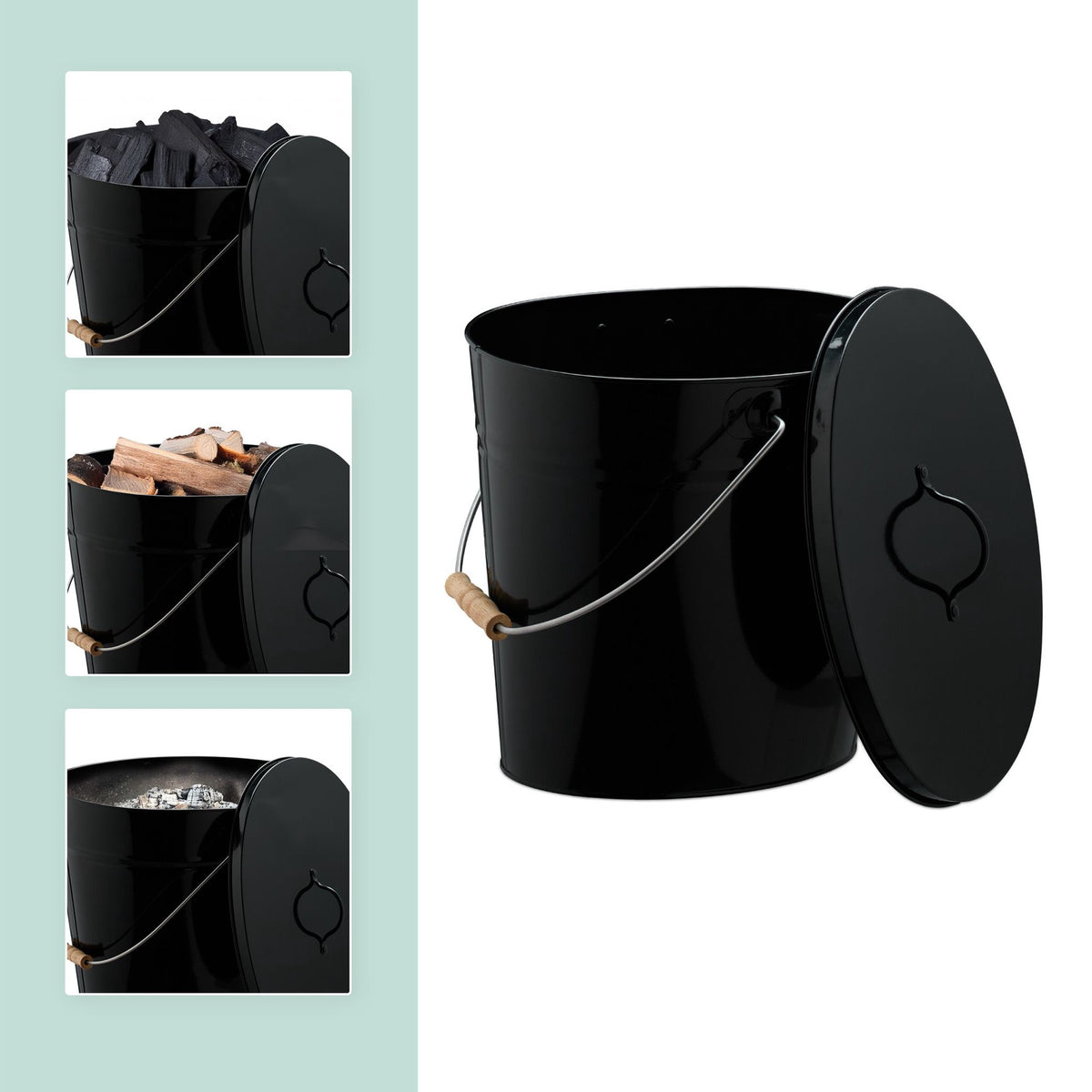 Ashtray with lid 12 litres