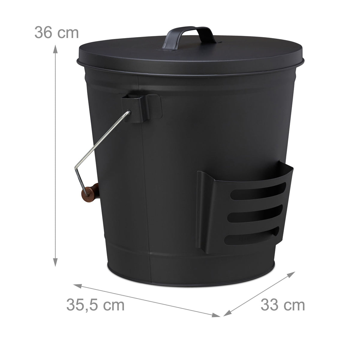 Ashtray with lid and litter box