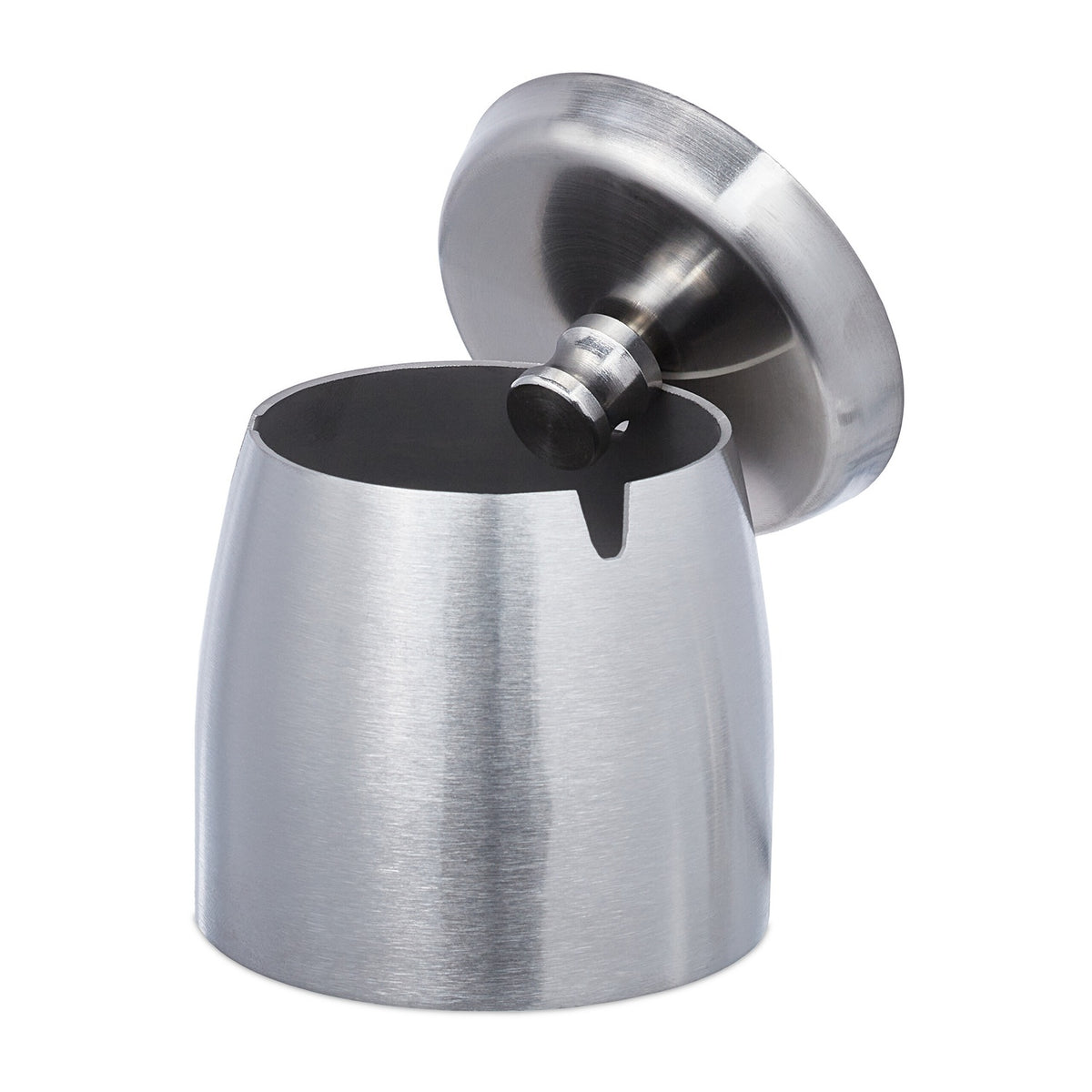 Ashtray with lid for outdoor use