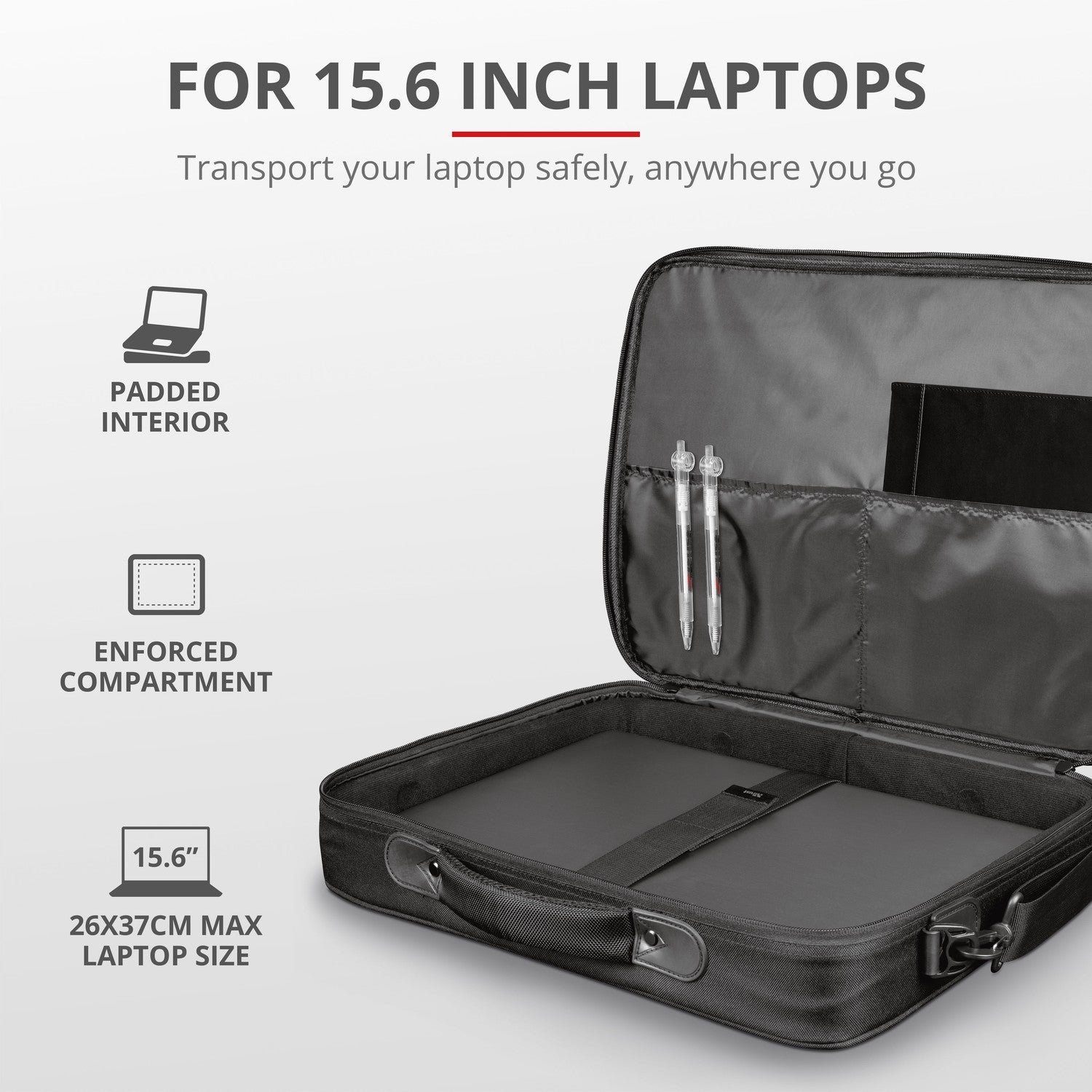 Atlanta Laptop bag 15.6" Eco-friendly Black