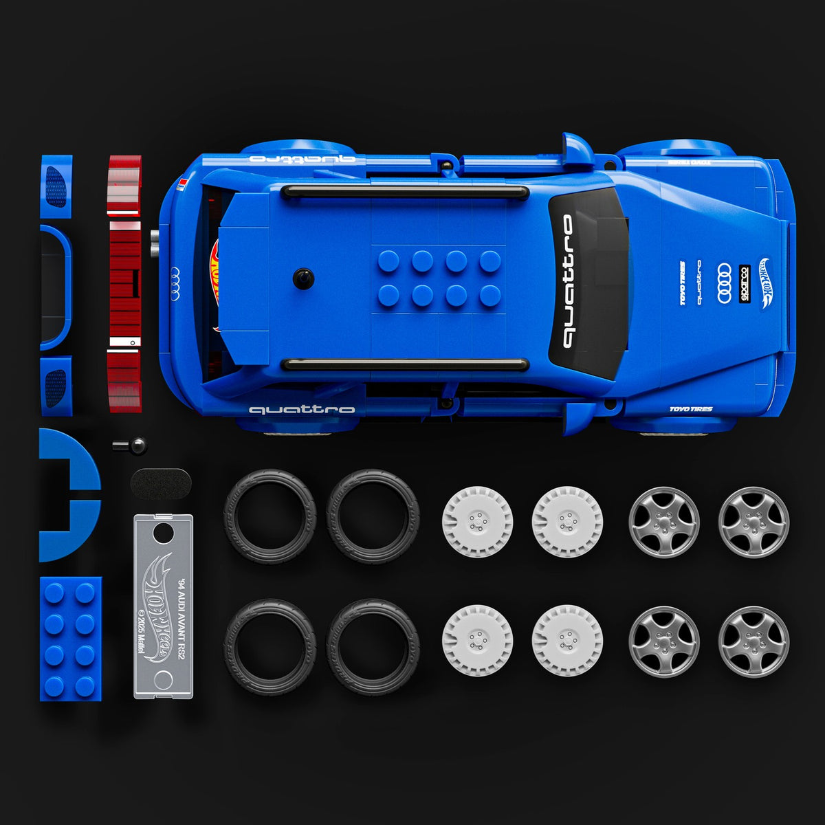Audi Avant RS2 1994 Model Kit, 1:32 Scale, 250 Parts