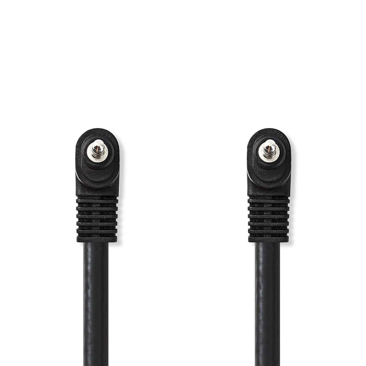 Audio Video Cable | 3.5 mm Male | 3.5 mm Male | Nickel Plated | 1.00 m | Round | PVC | Black