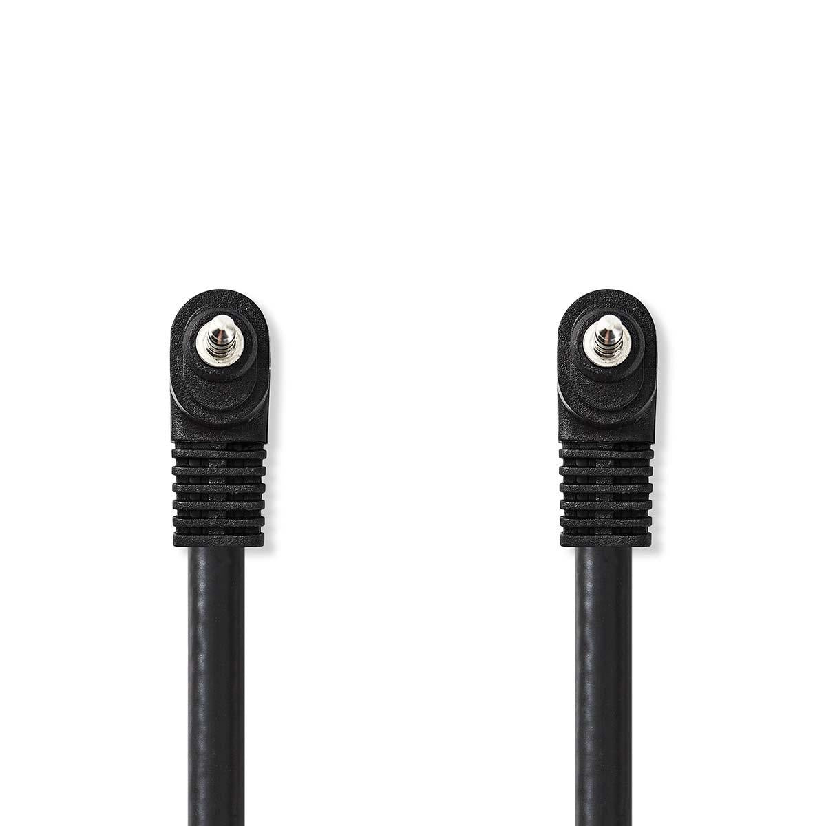 Audio Video Cable | 3.5 mm Male | 3.5 mm Male | Nickel Plated | 2.00 m | Round | PVC | Black