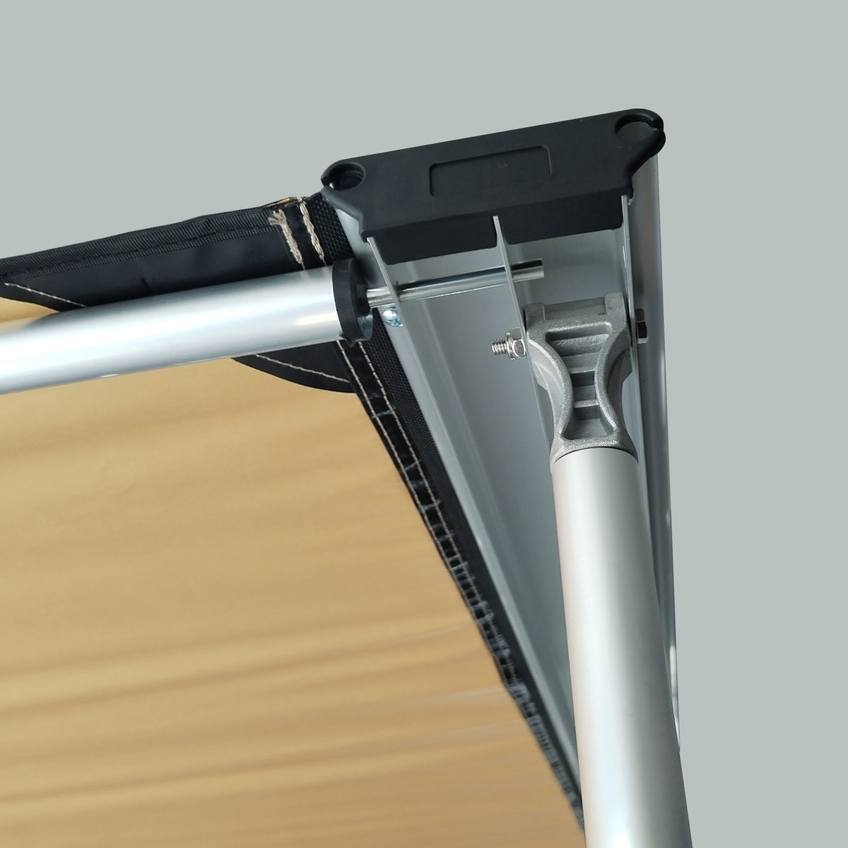 Awning 1.6 x 2.5 m for caravans & SUVs, extendable awning, water-repellent sun protection roof in khaki