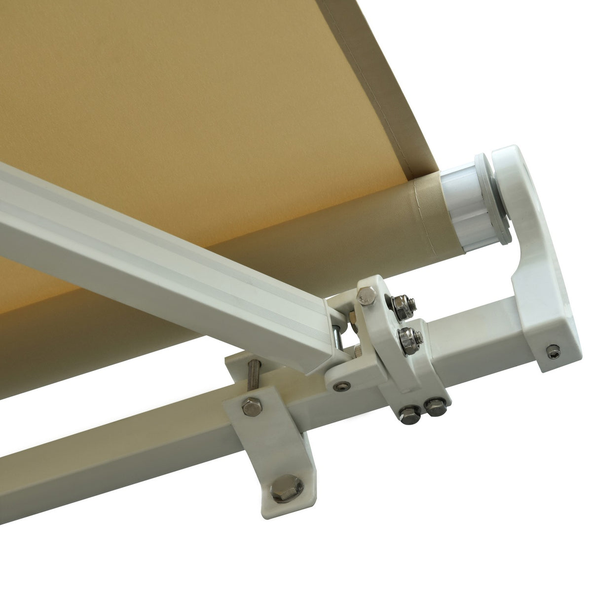 Awning Folding Arm Awning Sun Protection Balcony Cream White 2.95X2.5M