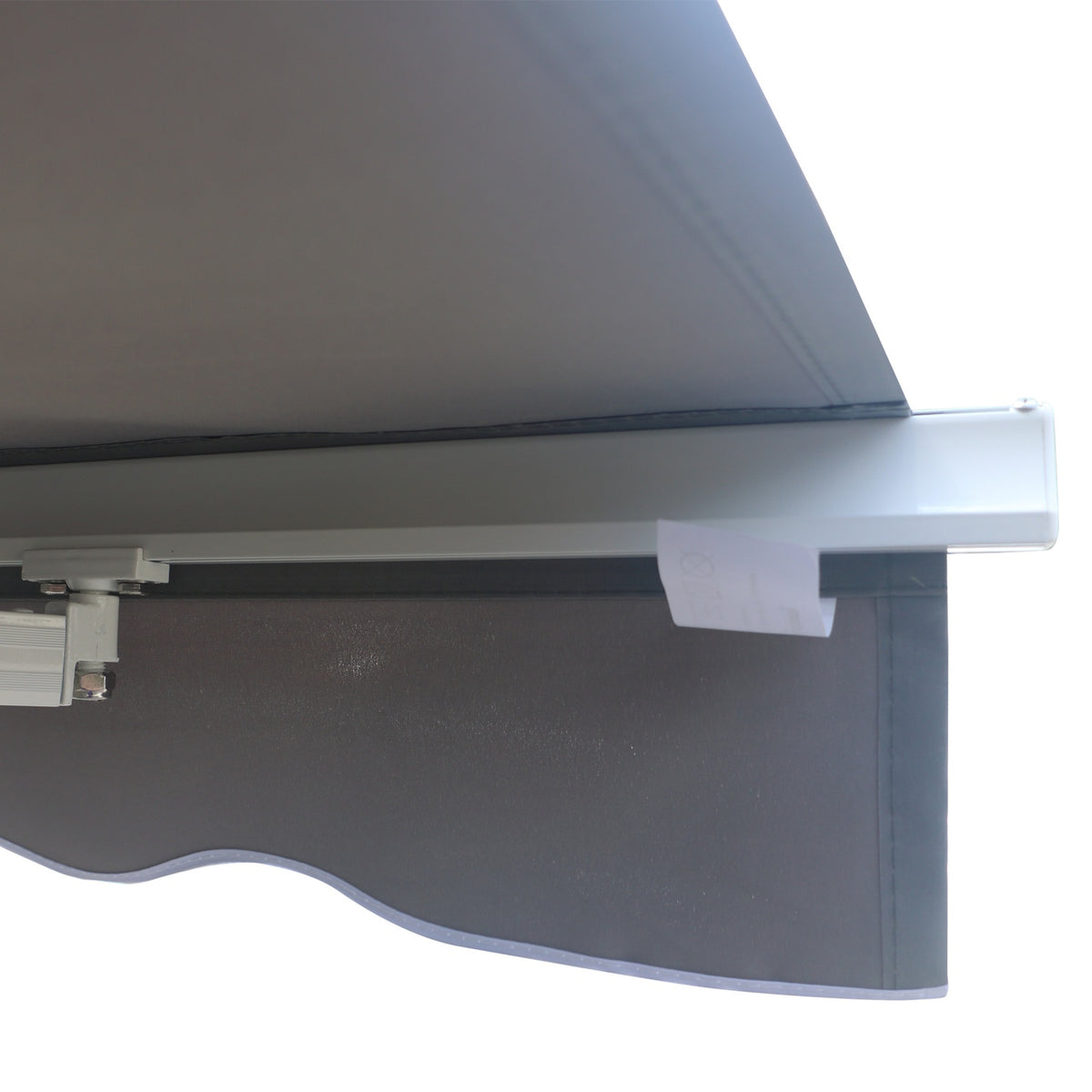 Awning Folding Arm Awning Sun Protection For Balcony, Uv Protection, Grey, 2.95X2.5M