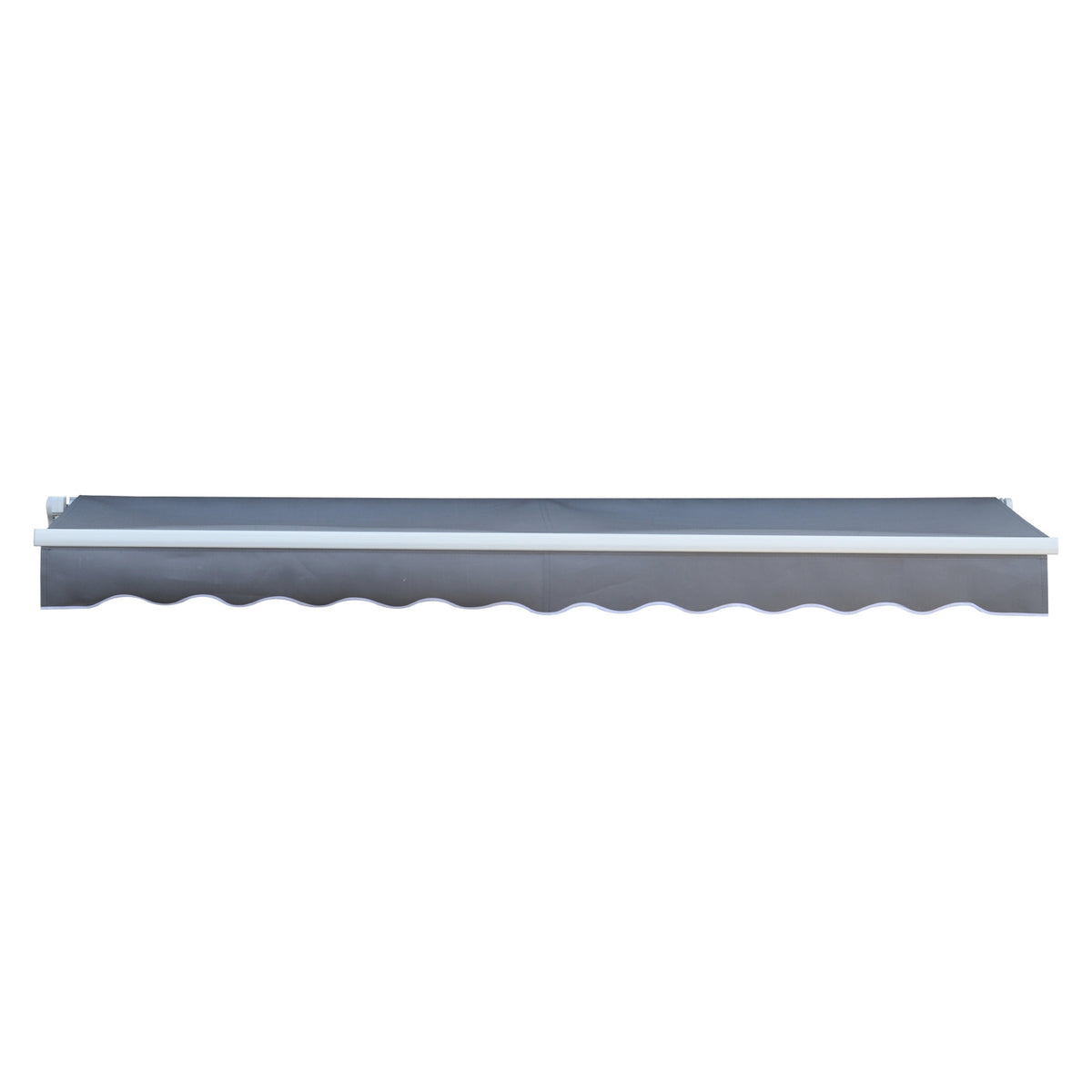 Awning Folding Arm Awning Sun Protection For Balcony, Uv Protection, Grey, 2.95X2.5M