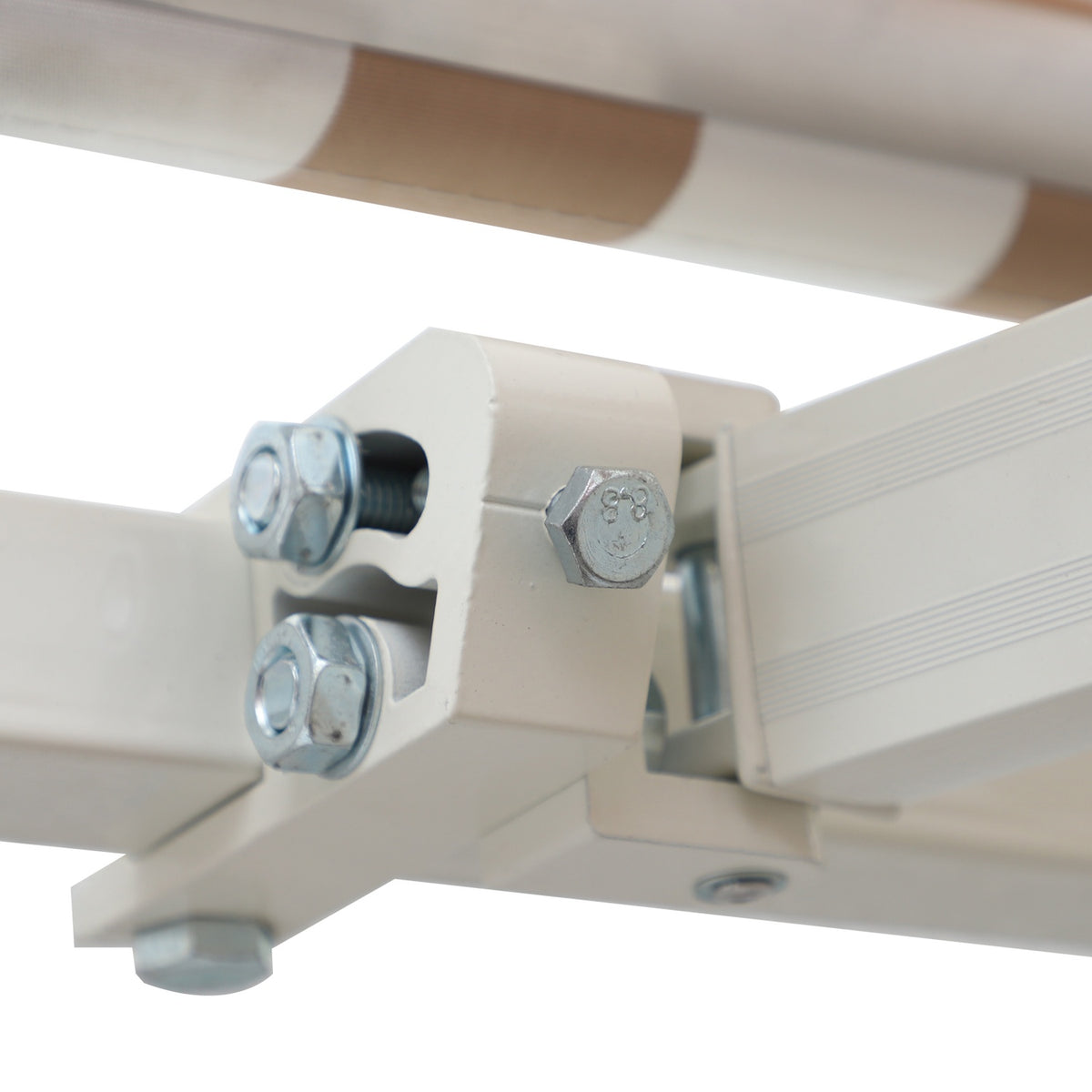 Awning With Hand Crank 3 X 2.5 M Folding Arm Awning, Sun Protection, Wall Mounting, Balcony, Aluminum Mountains