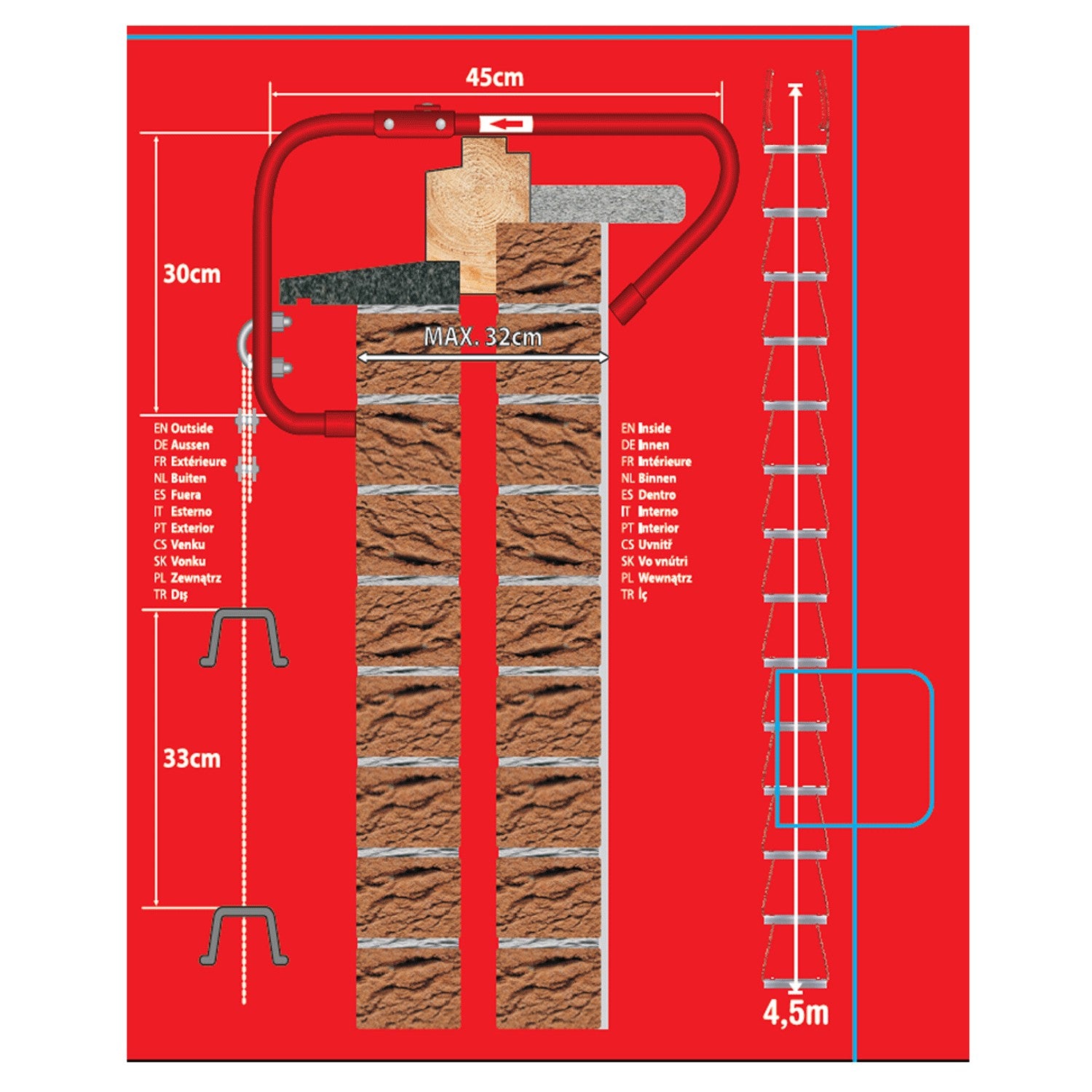 BBVL Fire escape 4.5m