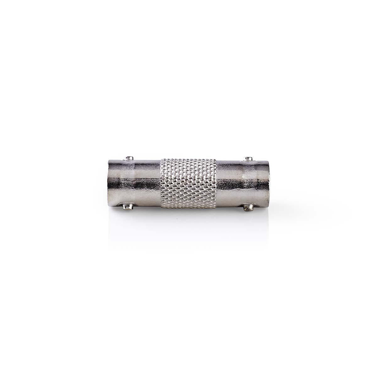 BNC Adapter | BNC Female | BNC Female | Nickel Plated | 50 Ohm | Straight | Metal | Silver | 10 pieces. | Envelope