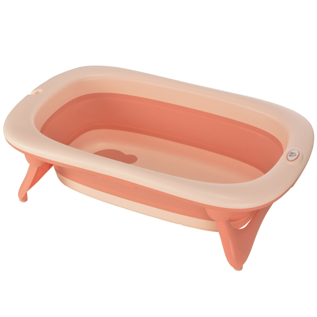Baby Bathtub Ergonomic & Foldable Baby Bath, Plastic, Pink, 84.5X50.5X24Cm