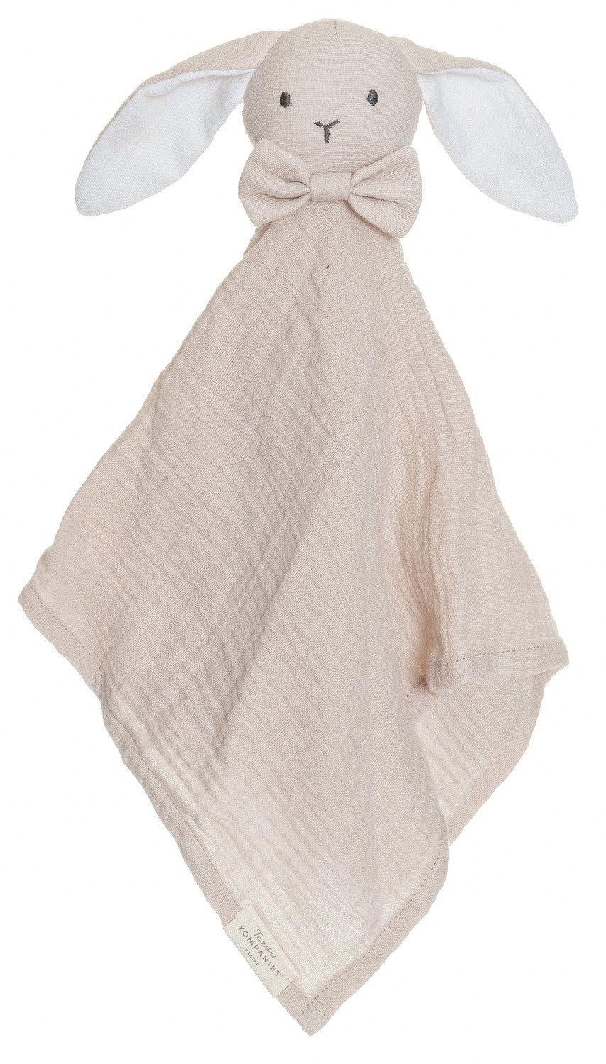 Baby Comforter, Muslin Cotton, Rabbit Design, 40x40cm