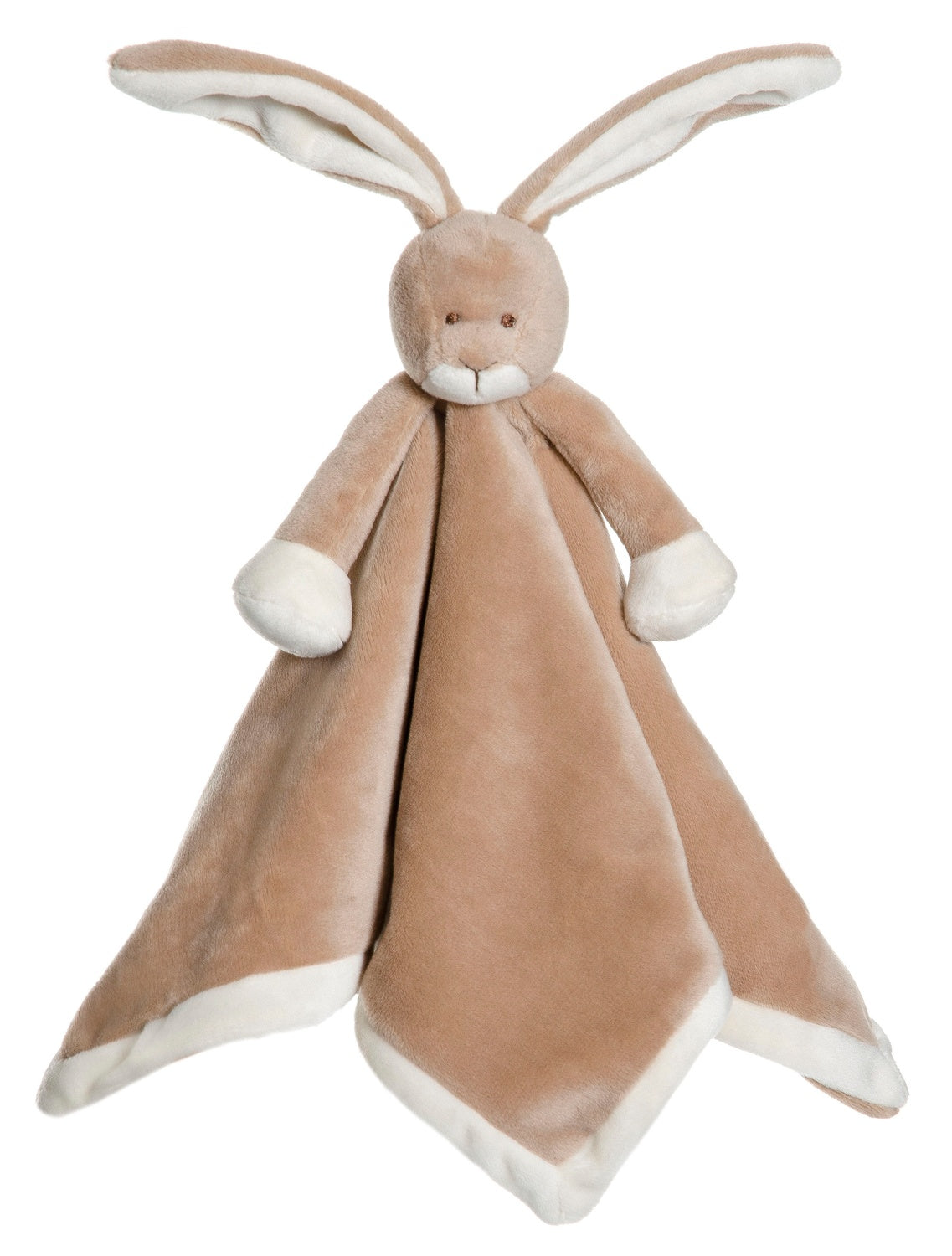Baby Comforter Rabbit, Soft Brown, 35x35 cm, Washable