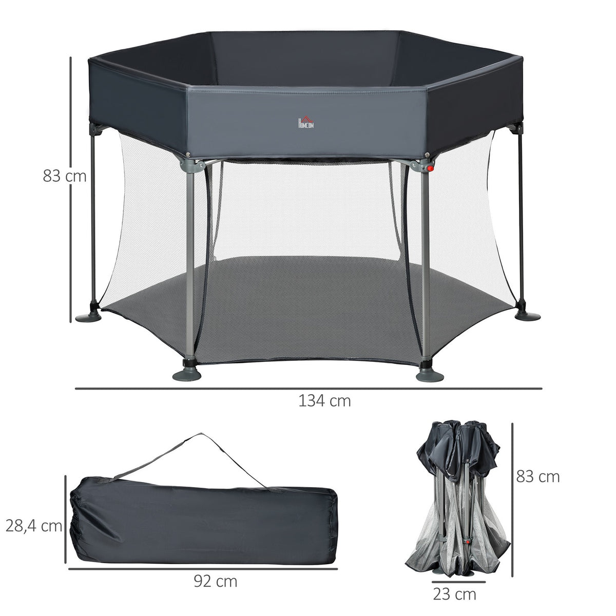Baby Playpen 6 Square Folding Playpen Barrier Crawling Gate Travel Bed Play Gate Activity Center For Children