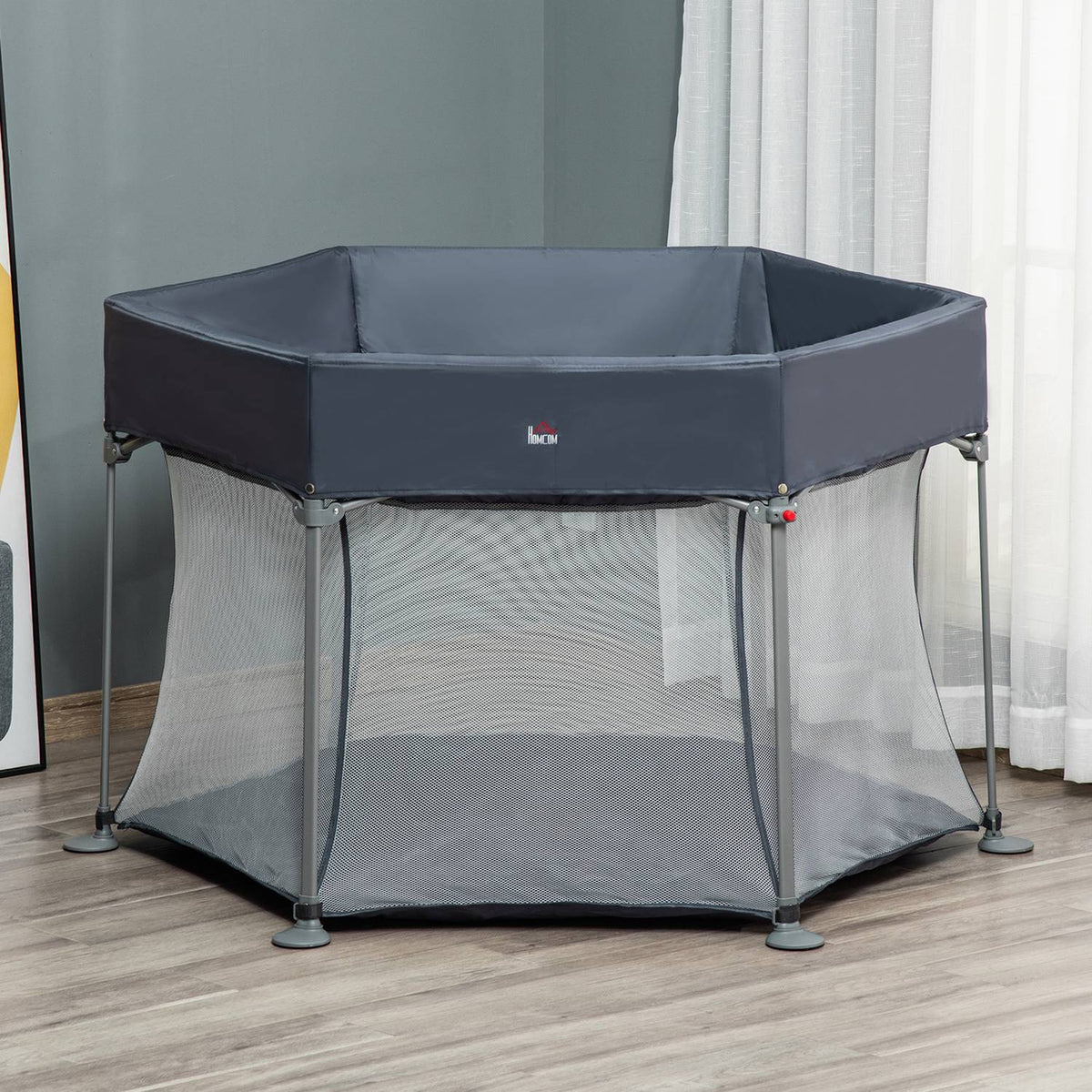 Baby Playpen 6 Square Folding Playpen Barrier Crawling Gate Travel Bed Play Gate Activity Center For Children