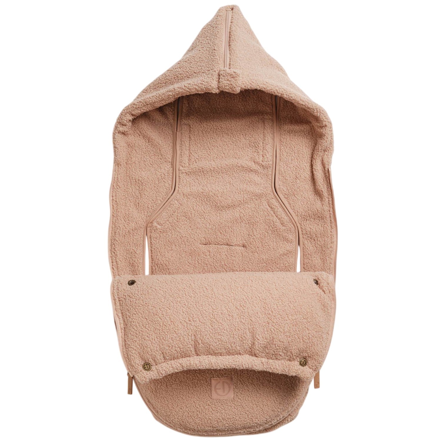 Baby Sleeping Bag – Pink Bouclé, Cozy and Warm