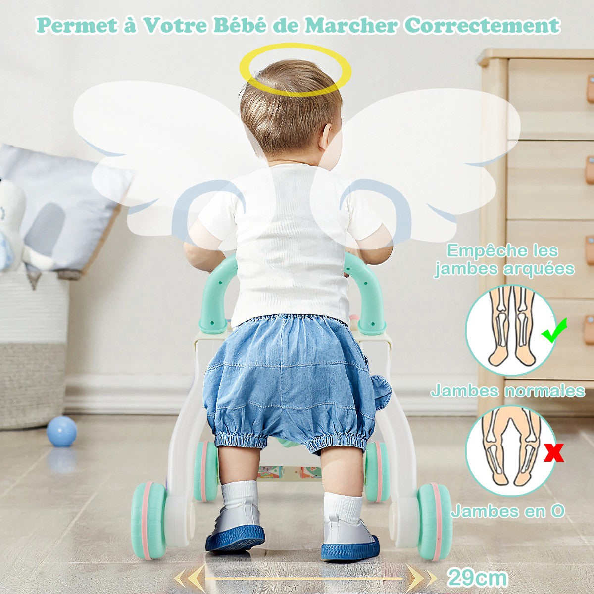 Baby Walker With Detachable Activity Panel, Lights, Music