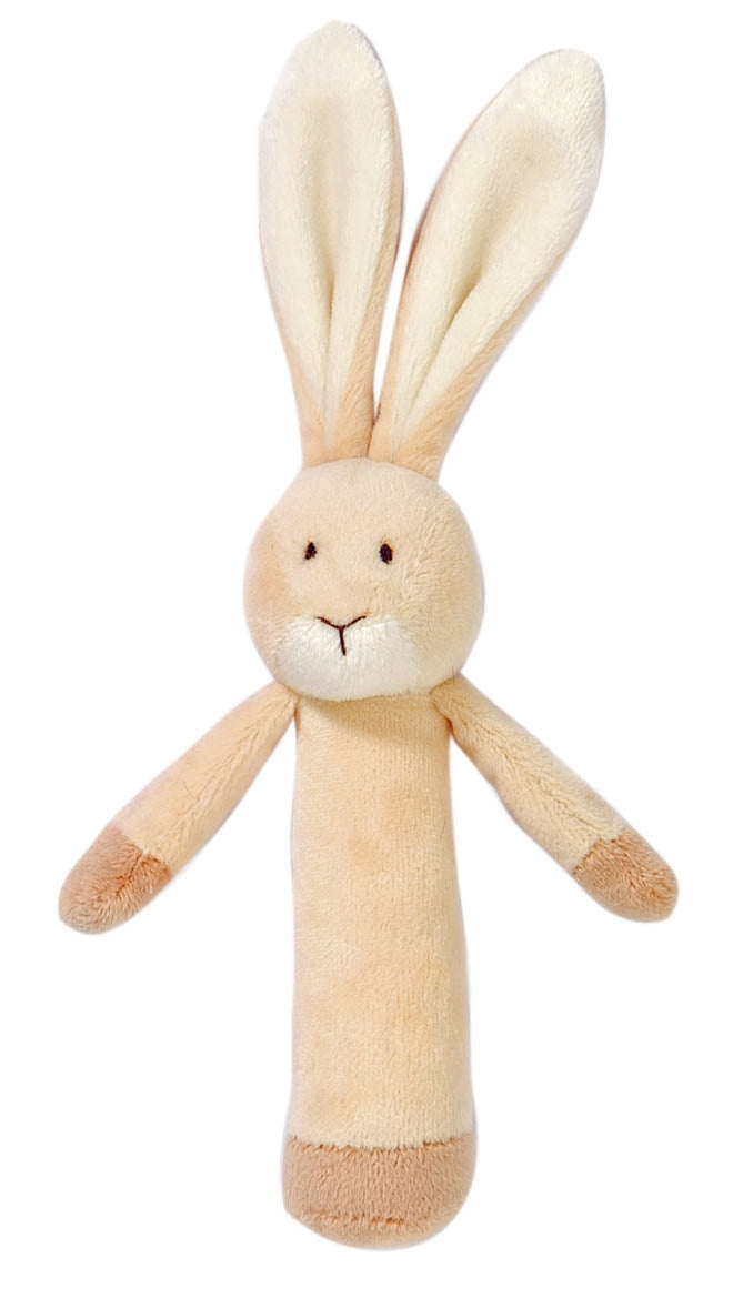 Baby's First Soft Rabbit Rattle, Beige, 15 cm