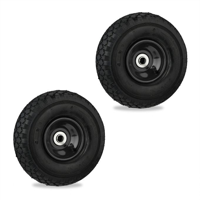 Bag loader wheels 2-pack with pneumatic tires