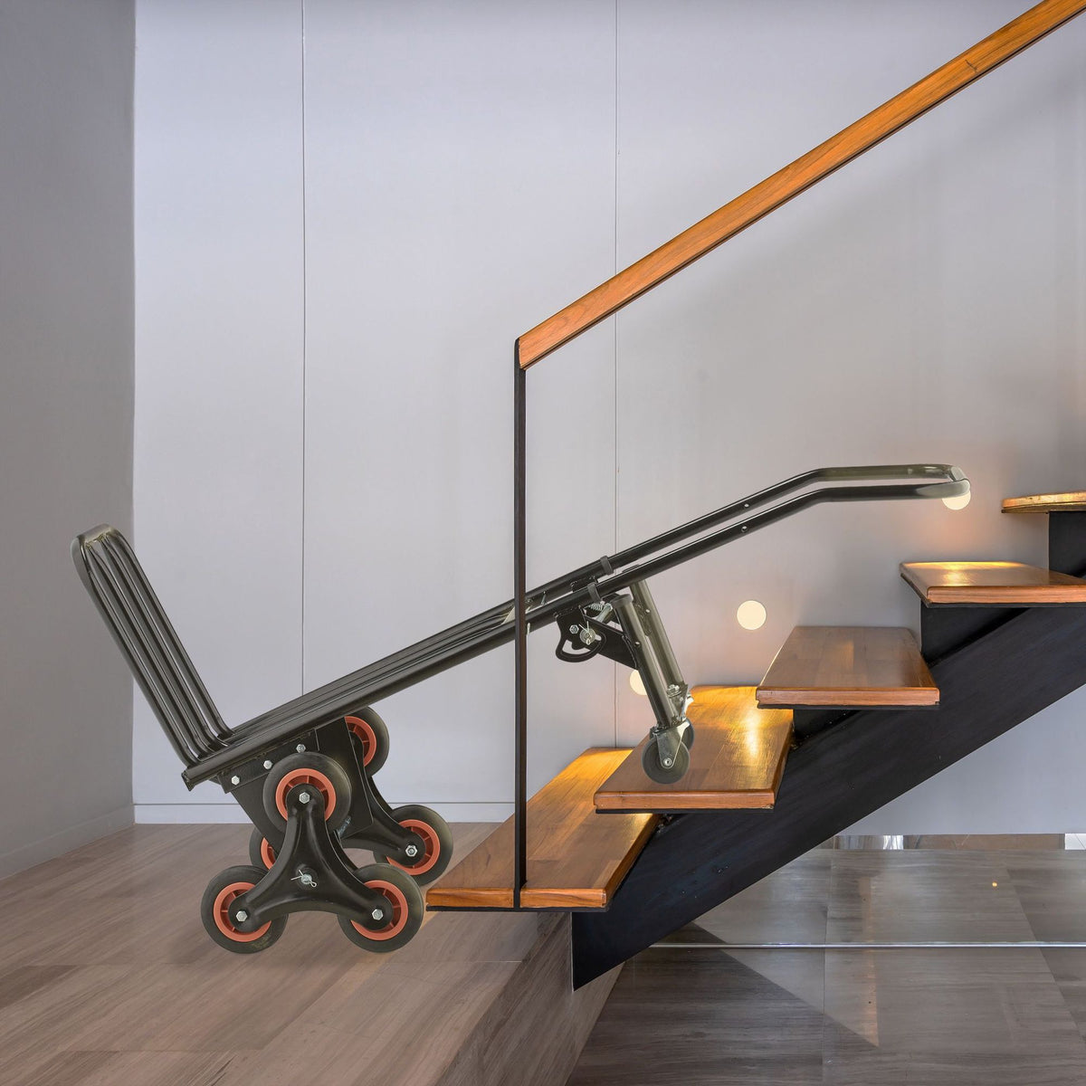 Bag truck stair climber black