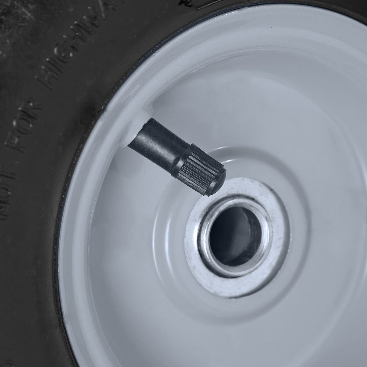 Bag truck wheel set with 4 steel rims