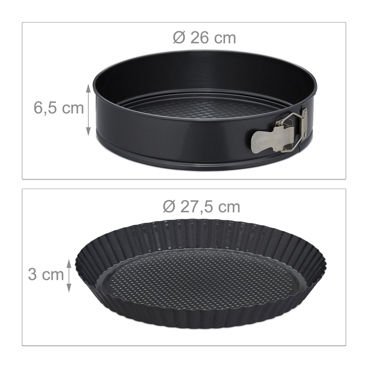 Baking mold set 5 parts