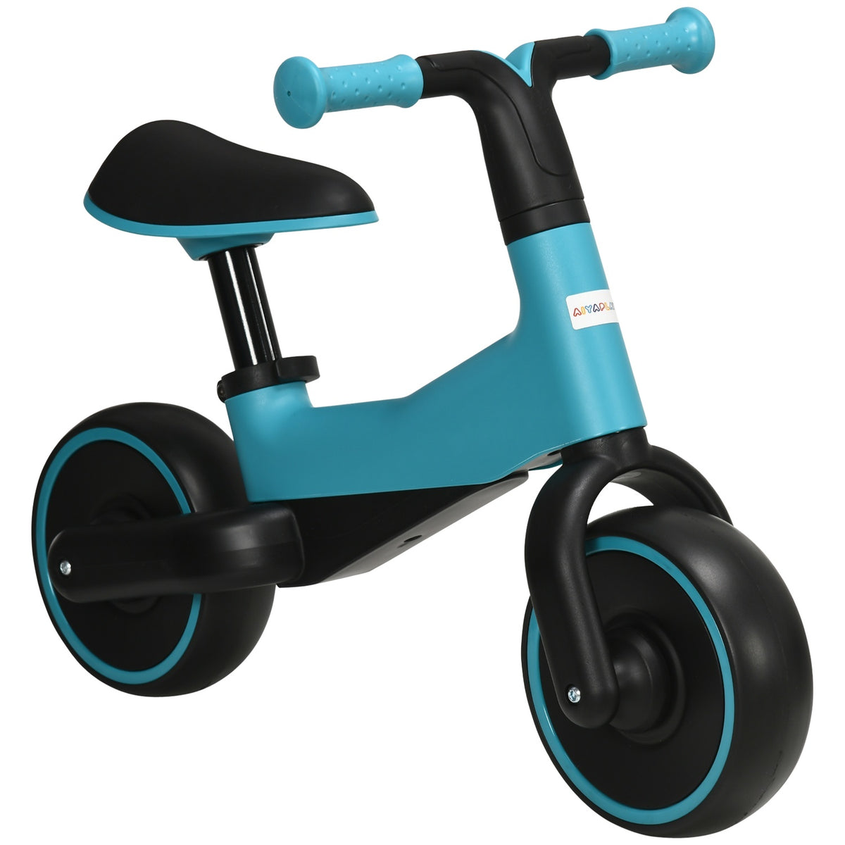 Balance Bike Children'S Balance Bike Without Pedal, Height-Adjustable Seat, For 1.5-3 Years, Blue