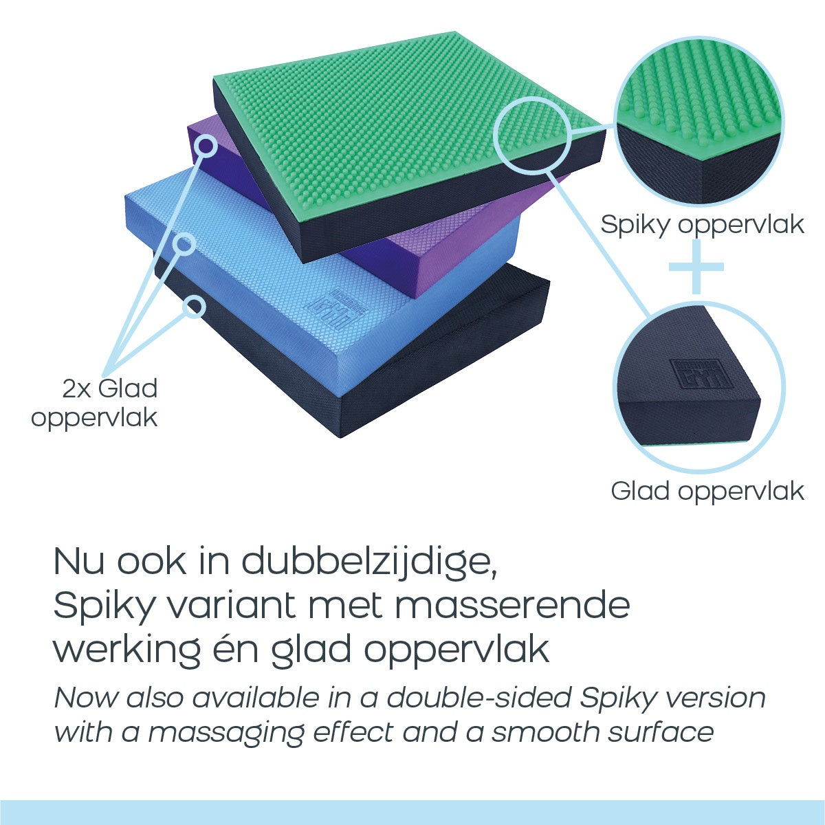 Balance Pad Blue 38x32.5x6 cm for Fitness Training