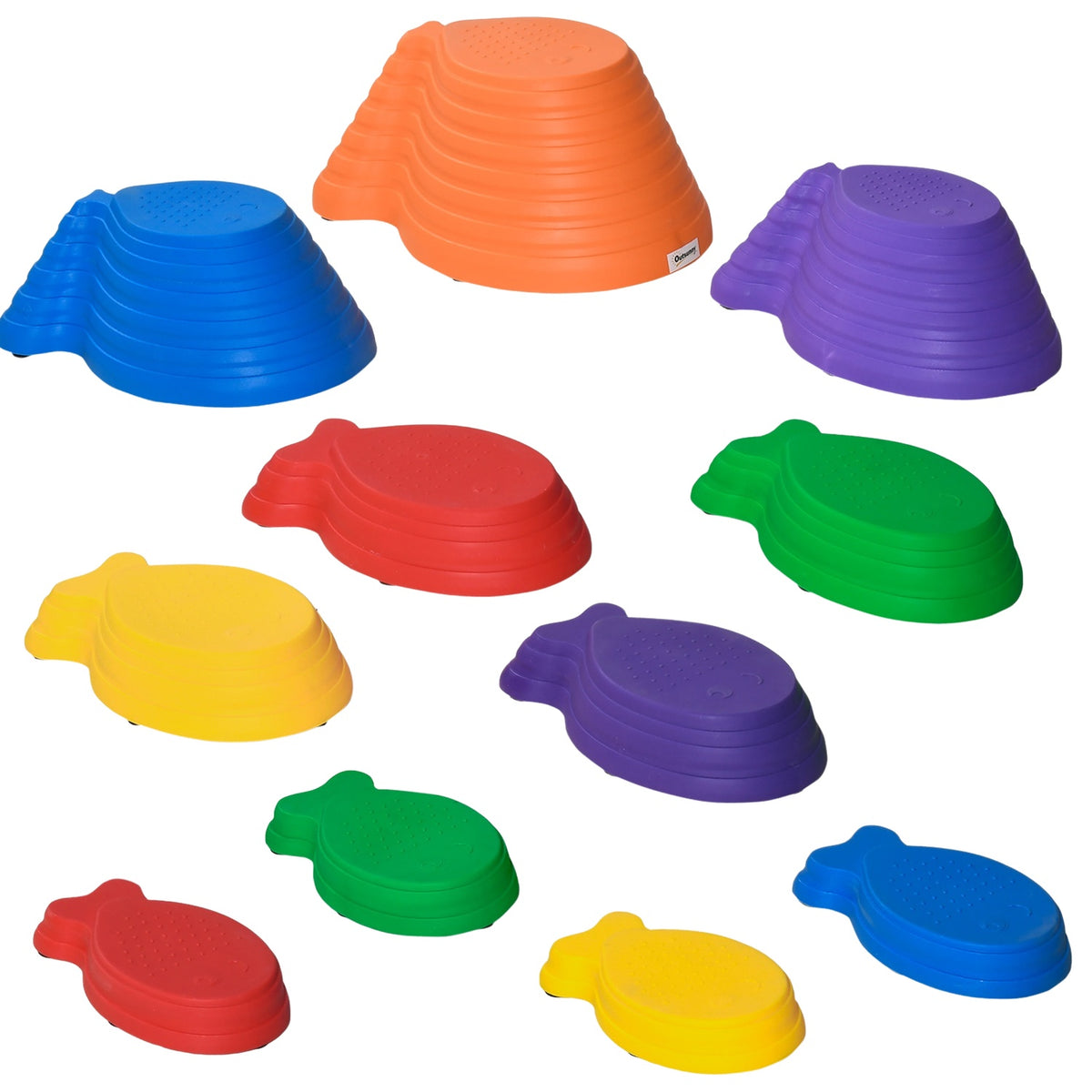 Balance Stones Stepping Stones Pack Of 11 Balance Game For Indoor And Outdoor Areas Holds Up To 100 Kg