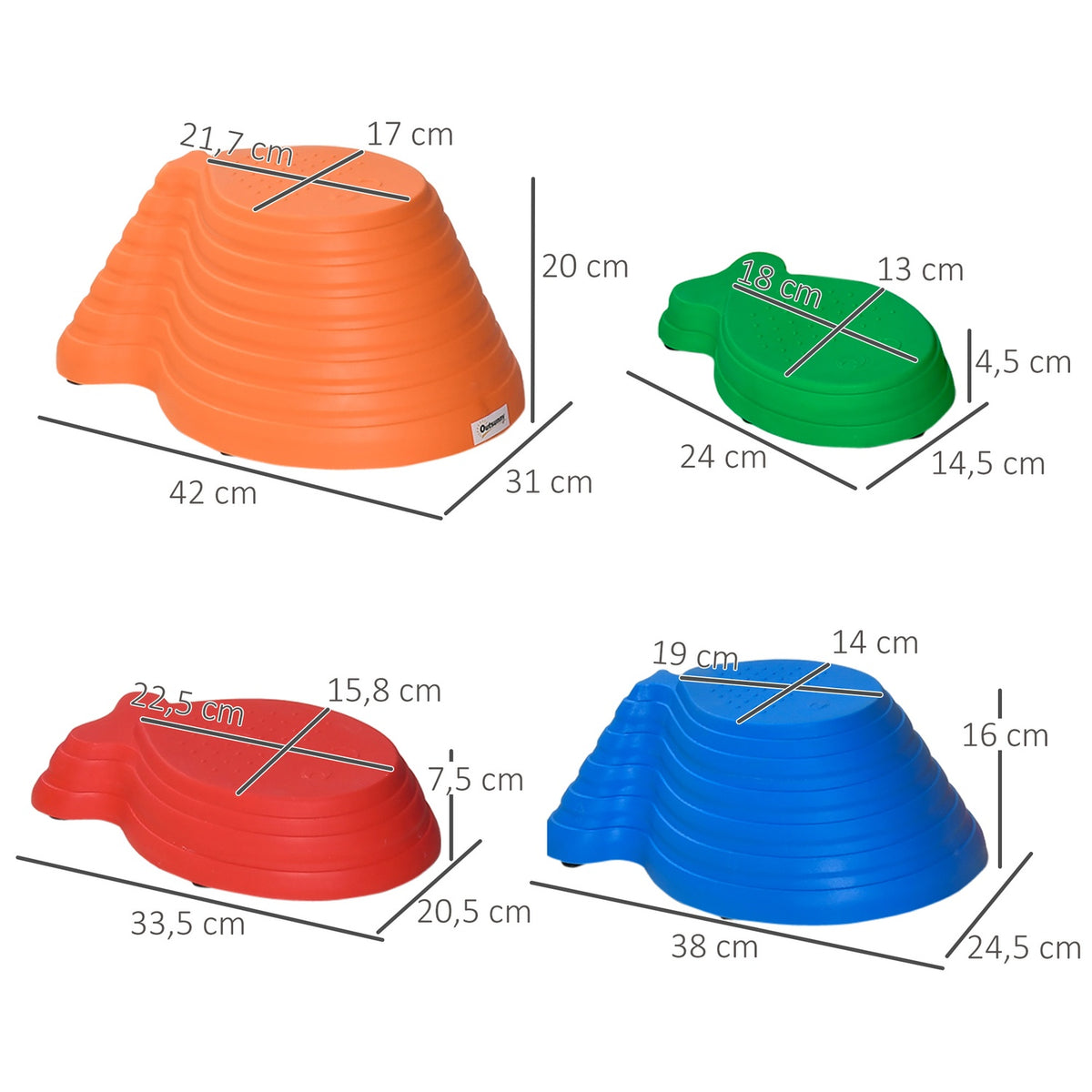 Balance Stones Stepping Stones Pack Of 11 Balance Game For Indoor And Outdoor Areas Holds Up To 100 Kg