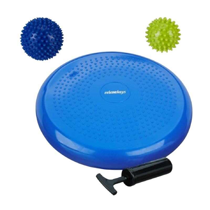 Balance cushion with 2 massage balls