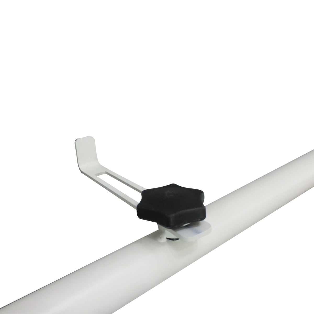 Balcony Hanging Table Hanging Table Garden Table Height-Adjustable Semicircular Ø30 Cm Terrace Metal White L60 X W45 X H50 Cm