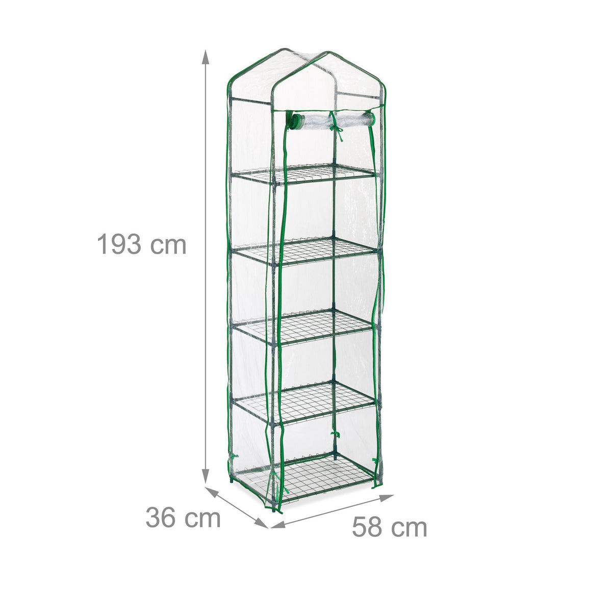 Balcony greenhouse with PVC film