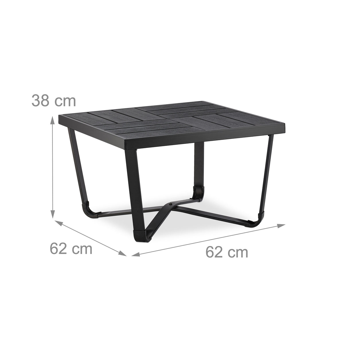 Balcony table in wooden look