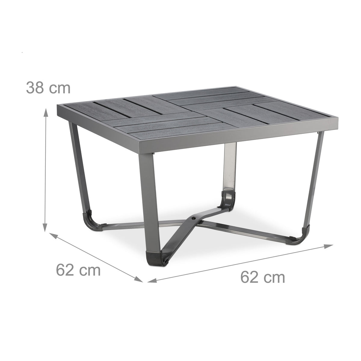Balcony table in wooden look