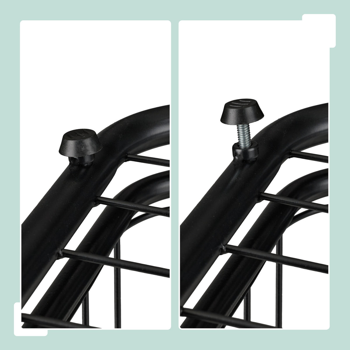 Ball Rack with 4 Shelves & Basket for Sports Equipment