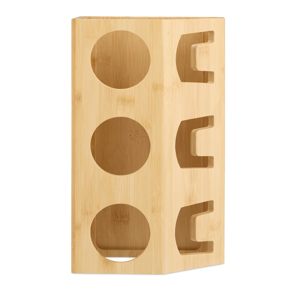 Bamboo Bottle Drying Rack for 3 Bottles