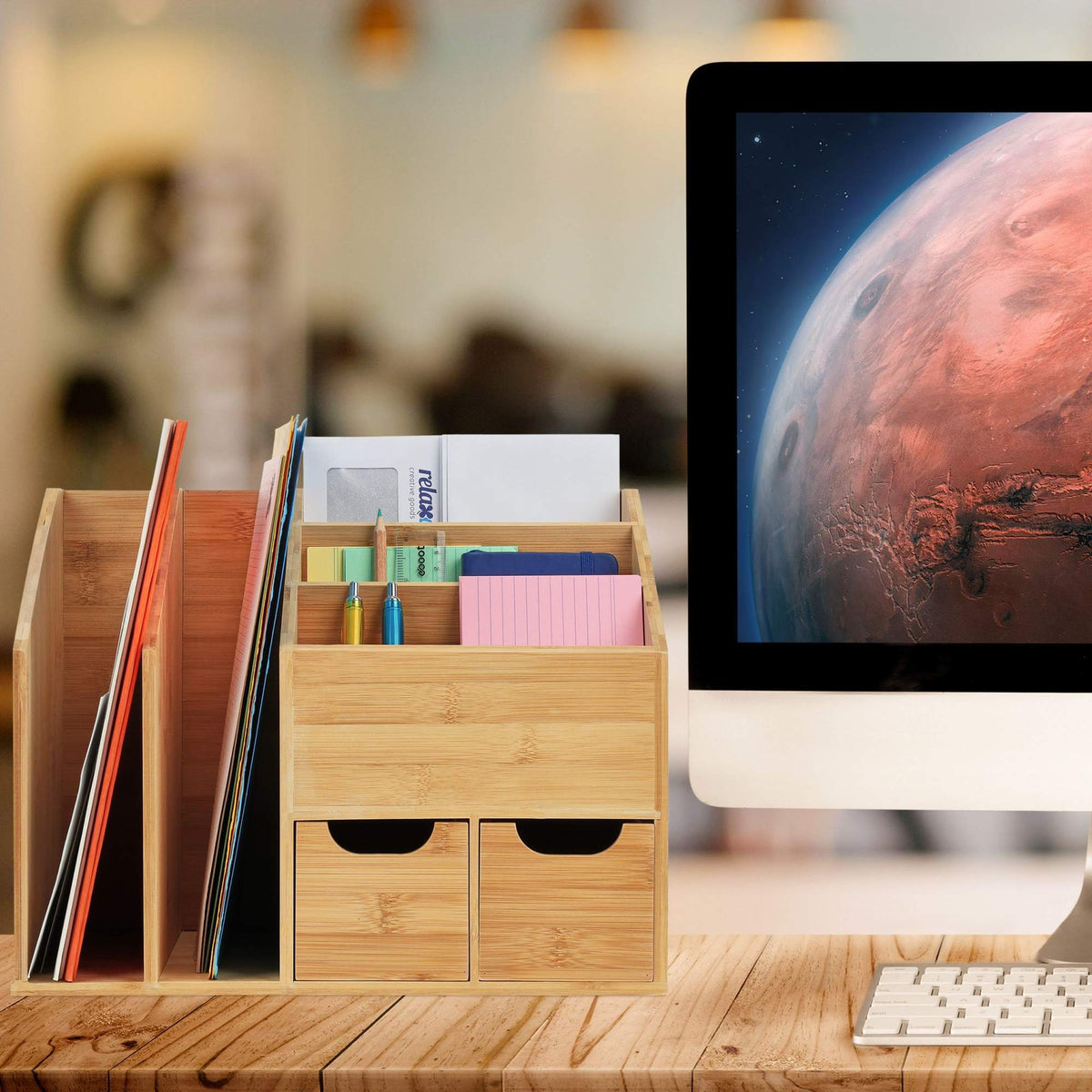 Bamboo Desk Organiser