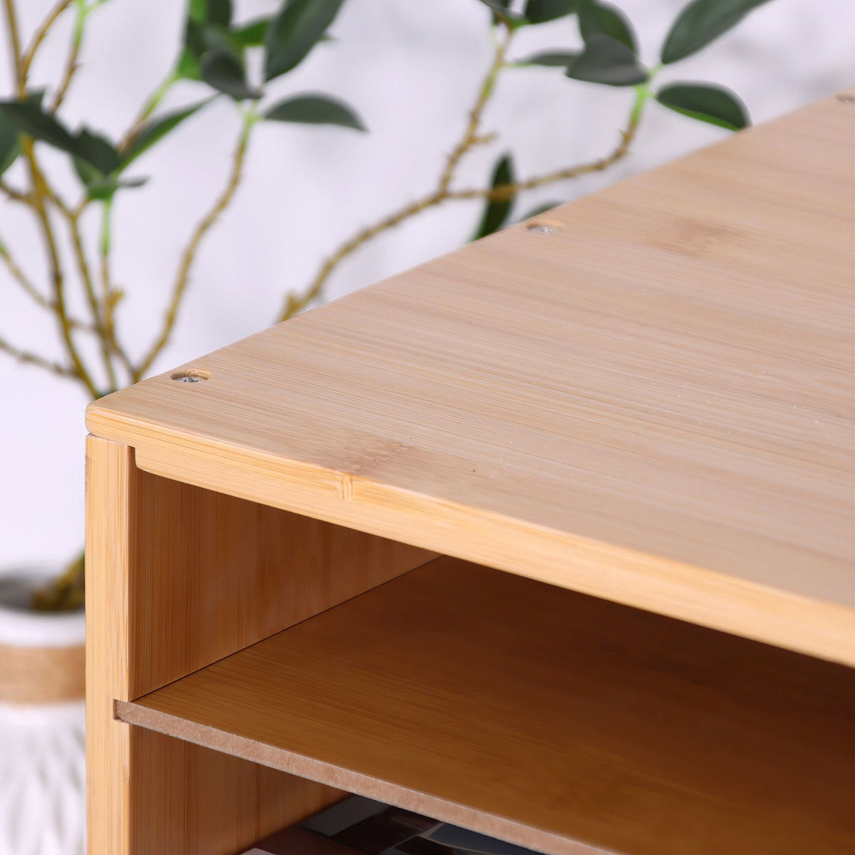 Bamboo Document Holder, 10 Slots, A4 Size
