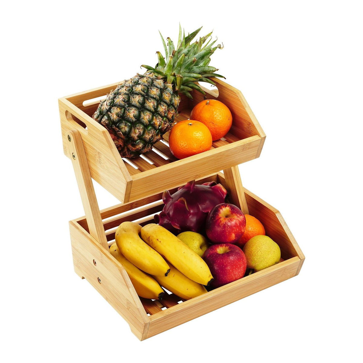 Bamboo Fruit Stand – Tiered Storage for Kitchen & Pantry