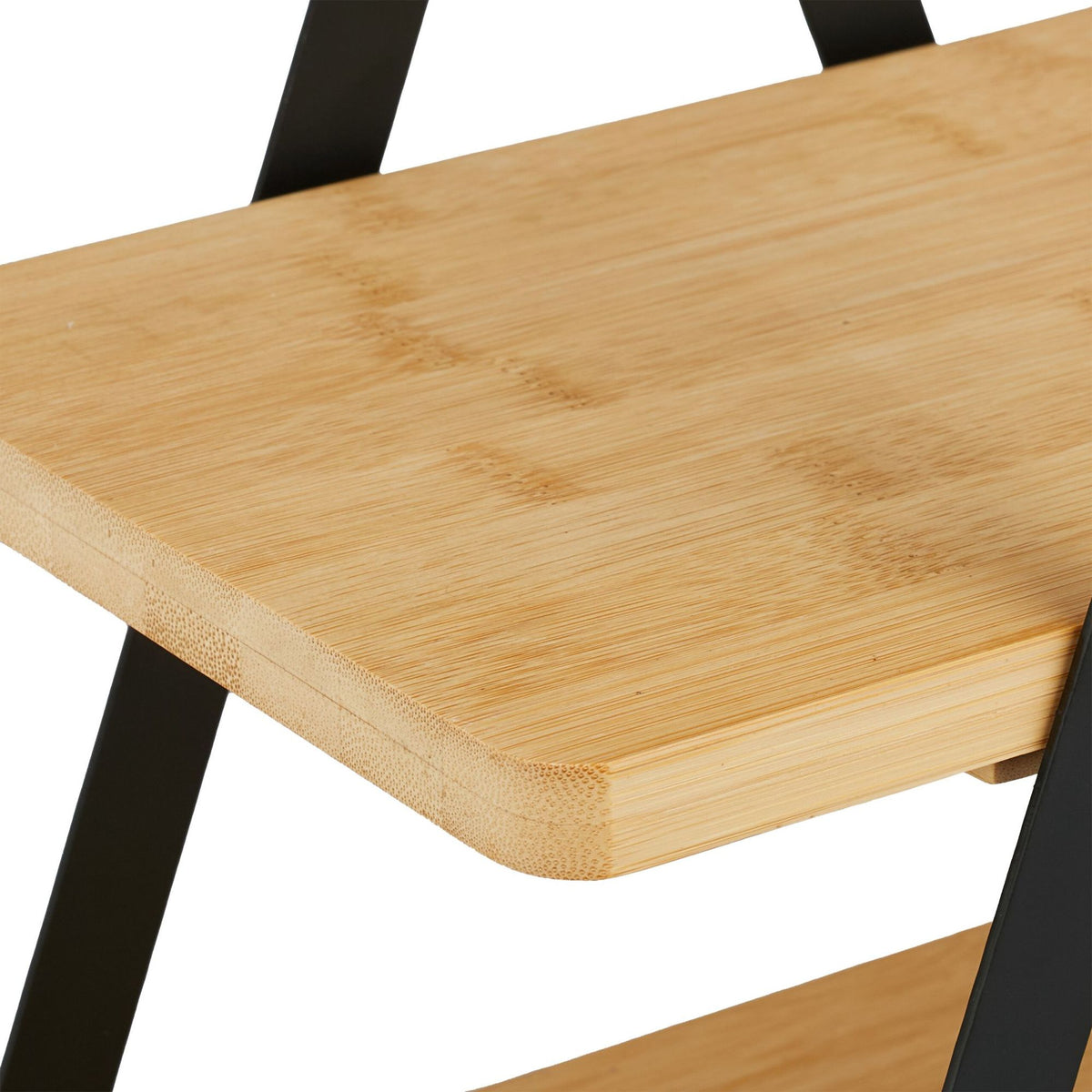 Bamboo & Metal Afternoon Tea Serving Stand
